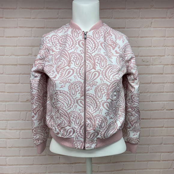 Victoria Beckham for Target Jackets & Blazers - Victoria Beckham Pink Jacquard Brocade Jacket L